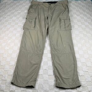 Duluth Mens Beige Cargo Pants Work Hiking Casual‎ Outdoor Lightweight Trousers